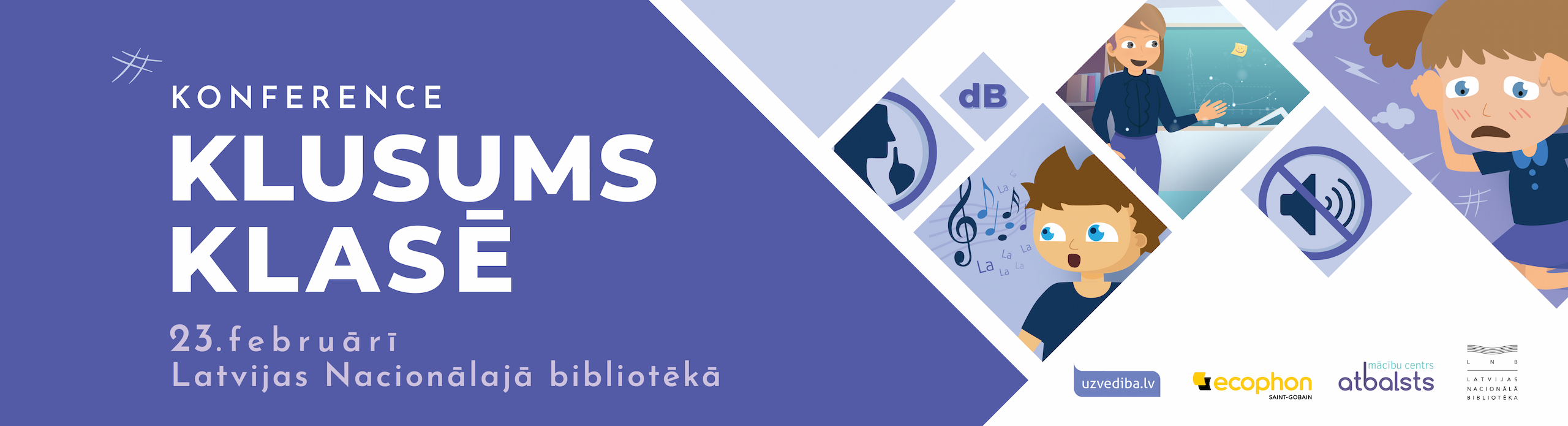 Konference 'KLUSUMS KLASĒ' 23. februārī Latvijas Nacionālajā bibliotēkā.
