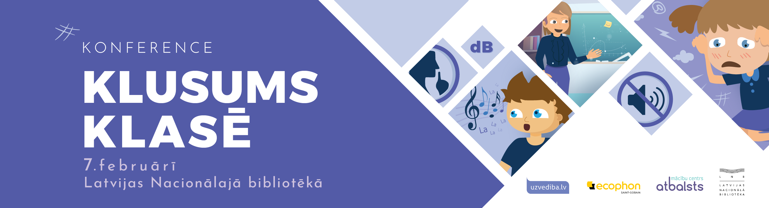 Konference 'KLUSUMS KLASĒ' 7. februārī Latvijas Nacionālajā bibliotēkā.