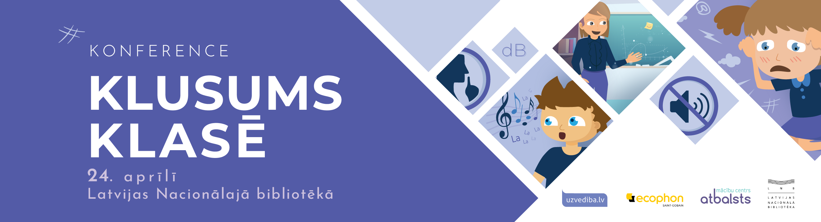 Konference 'KLUSUMS KLASĒ' 7. februārī Latvijas Nacionālajā bibliotēkā.